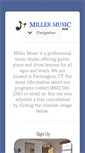 Mobile Screenshot of millermusiclessons.com
